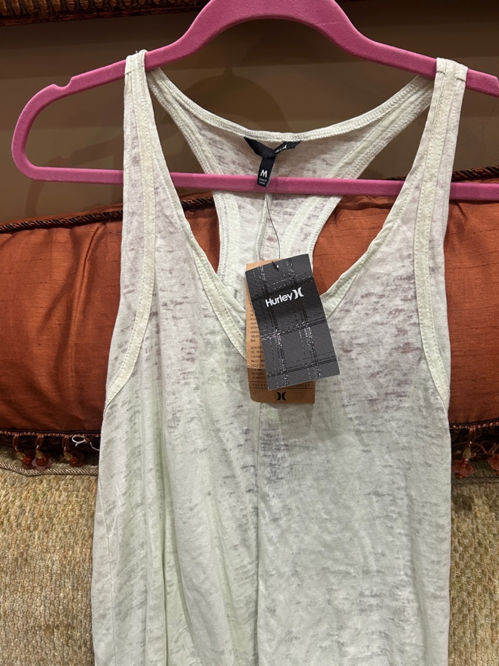 Hurley Mint GreenRacerback Tank Dress Cover Up-Medium-NWT
